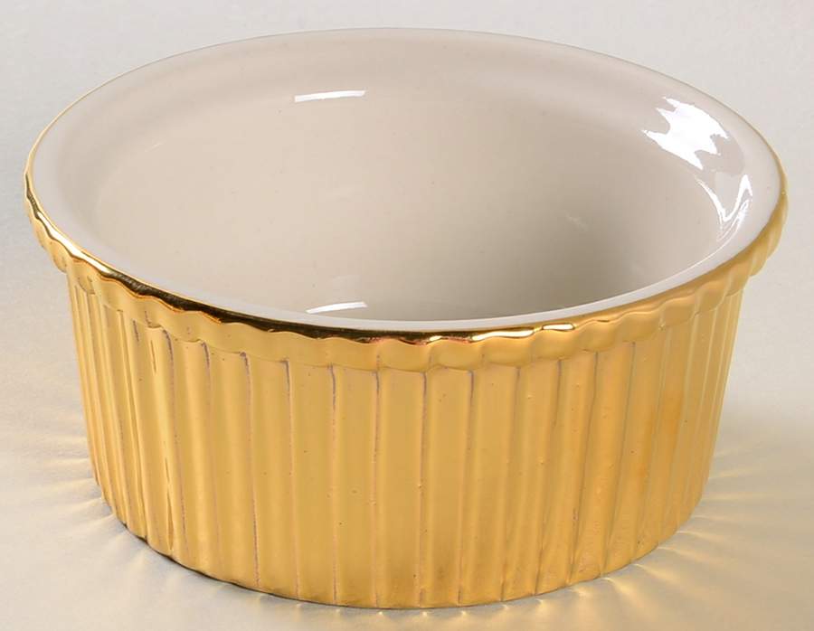 Golden Glo Ramekin by Hall-1