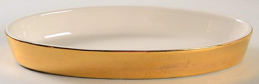 Golden Glo 10" Oval Baker by Hall-1