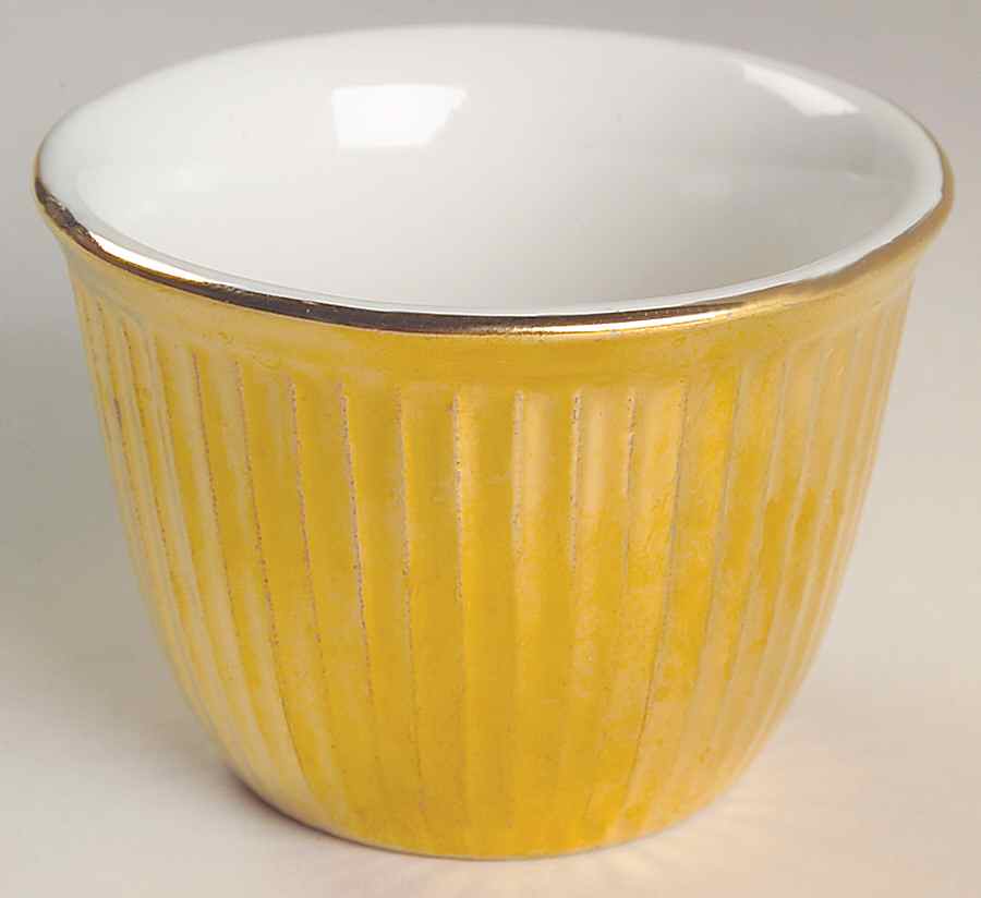 Golden Glo Custard Cup by Hall-1