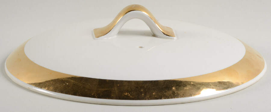 Gold Lace Lid for 2.5 Qt Round Casserole by Hall-1