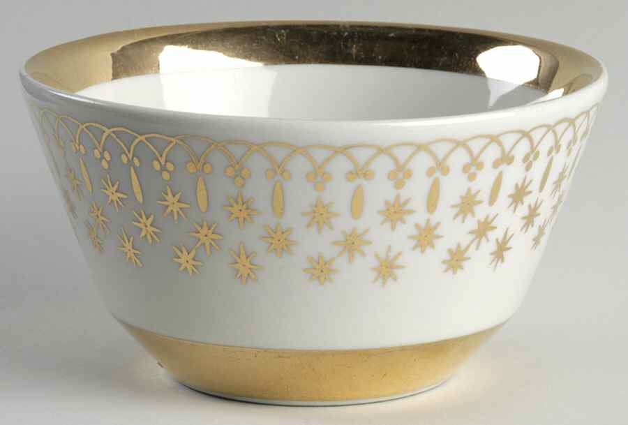 Gold Lace Individual Salad Bowl by Hall-1