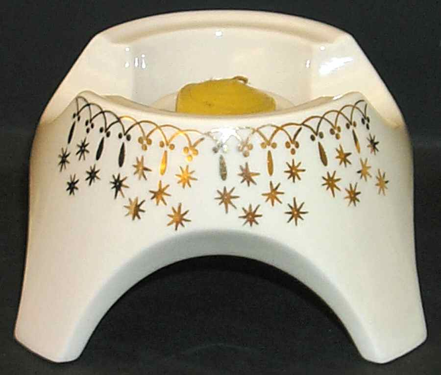 Gold Lace China Warmer Stand by Hall-1