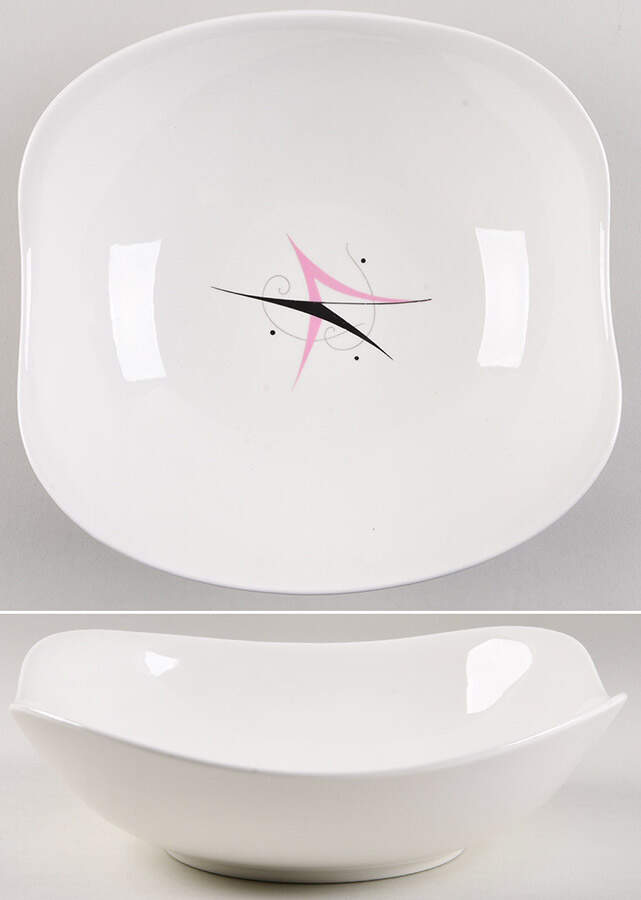 Harlequin 8" Square Vegetable Bowl by Hall-1
