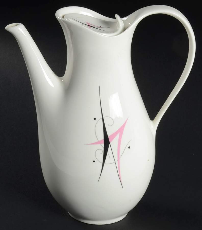 Harlequin Coffee Pot & Lid by Hall-1
