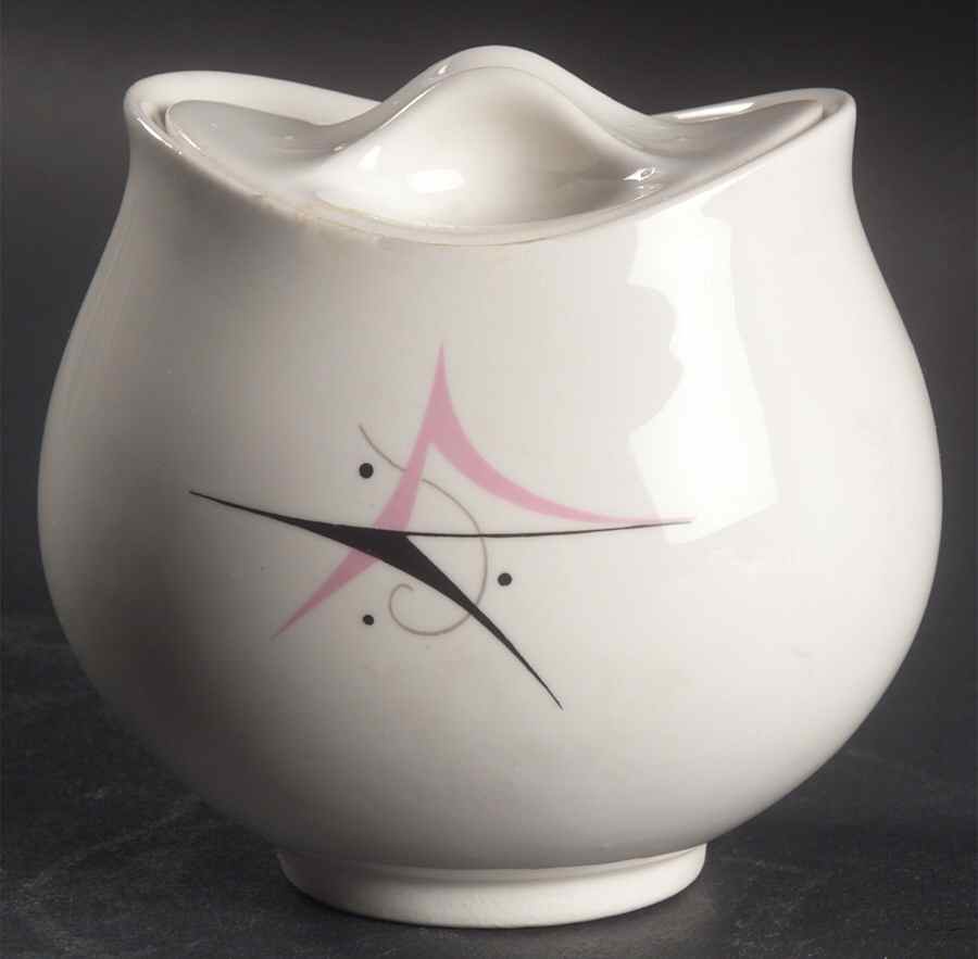 Harlequin Sugar Bowl & Lid by Hall-1