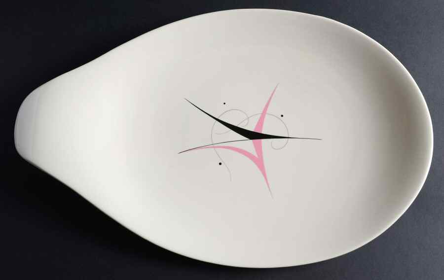 Harlequin 17" Oval Serving Platter by Hall-1