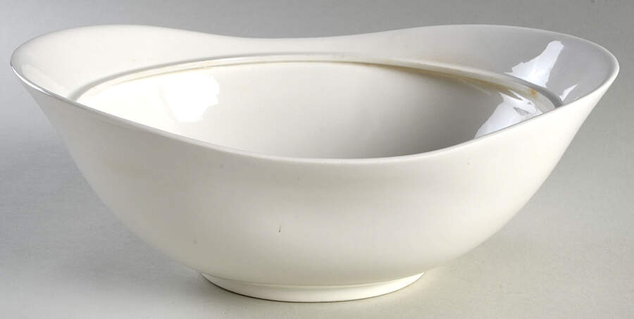 Hallcraft White 2 Quart Oval Covered Casserole No Lid by Hall-1