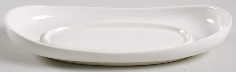 Hallcraft White 1/4 Lb Winged Butter No Lid by Hall-1