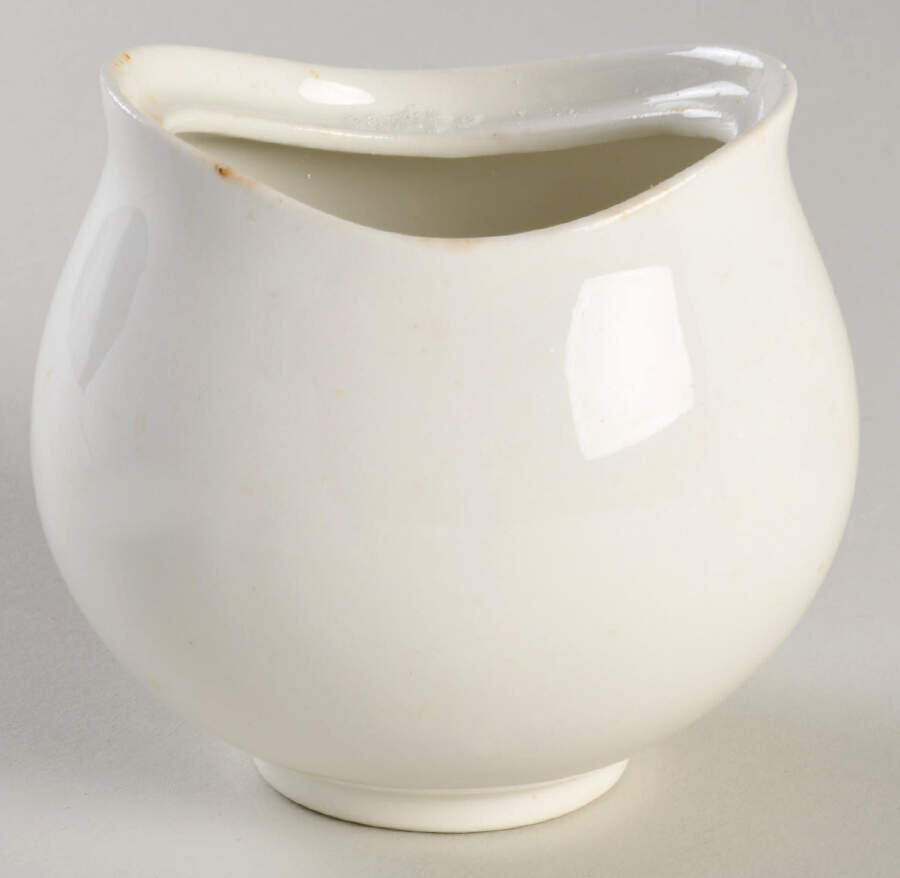 Hallcraft White Sugar Bowl No Lid by Hall-1