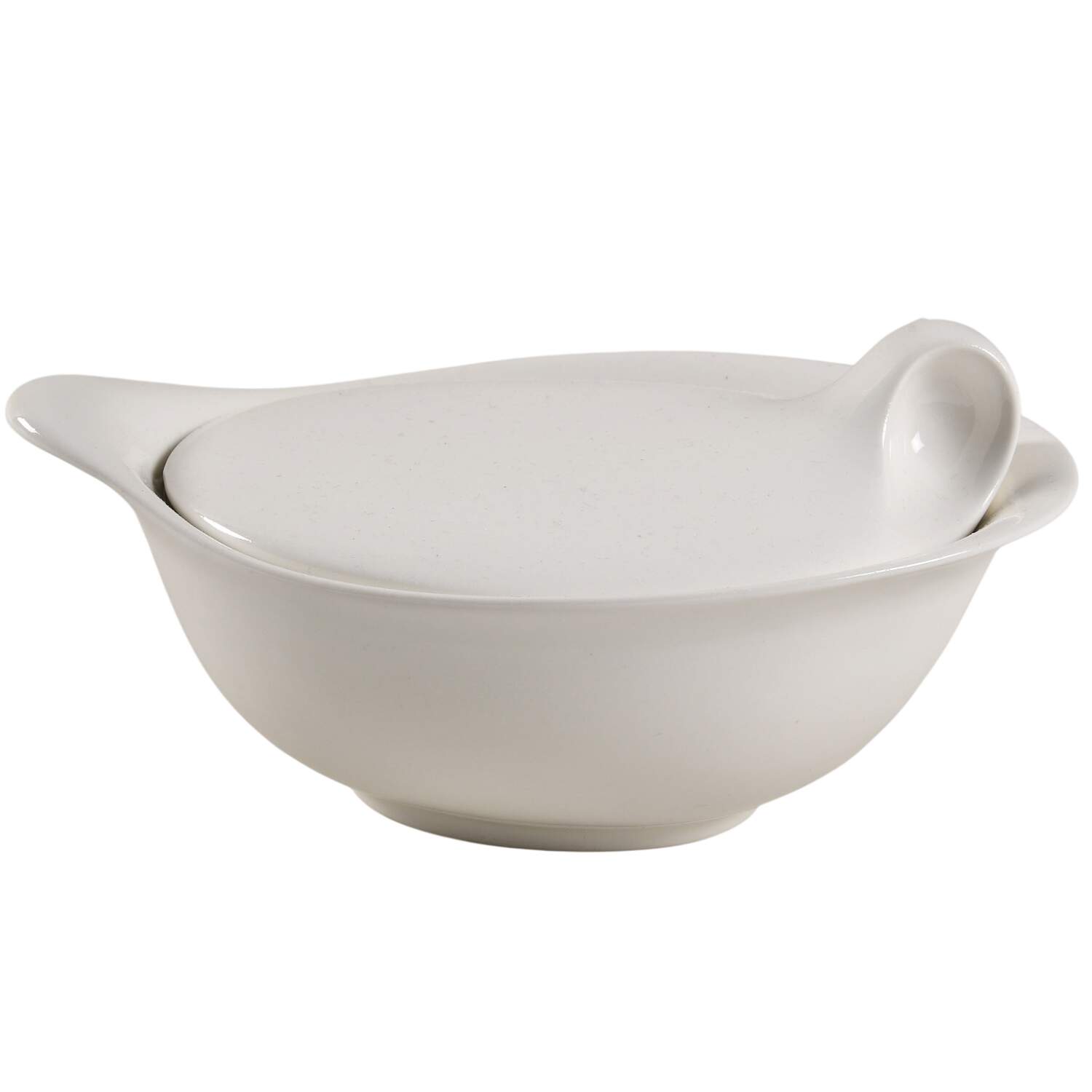 Hallcraft White Handled Marmite & Lid by Hall-1