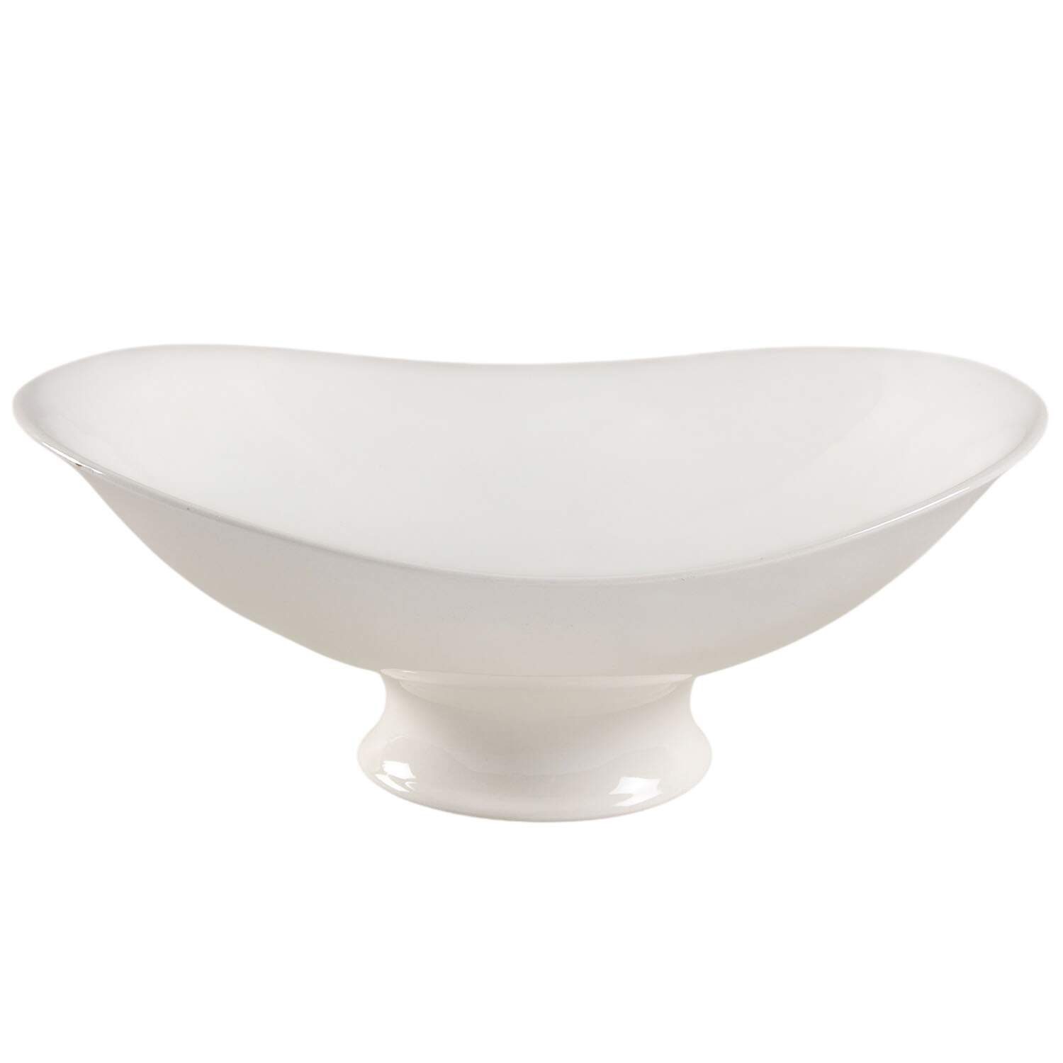 Hallcraft White Large Fruit Bowl by Hall-1