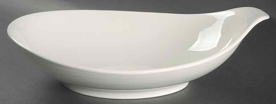 Hallcraft White 14" Large Salad Serving Bowl by Hall-1