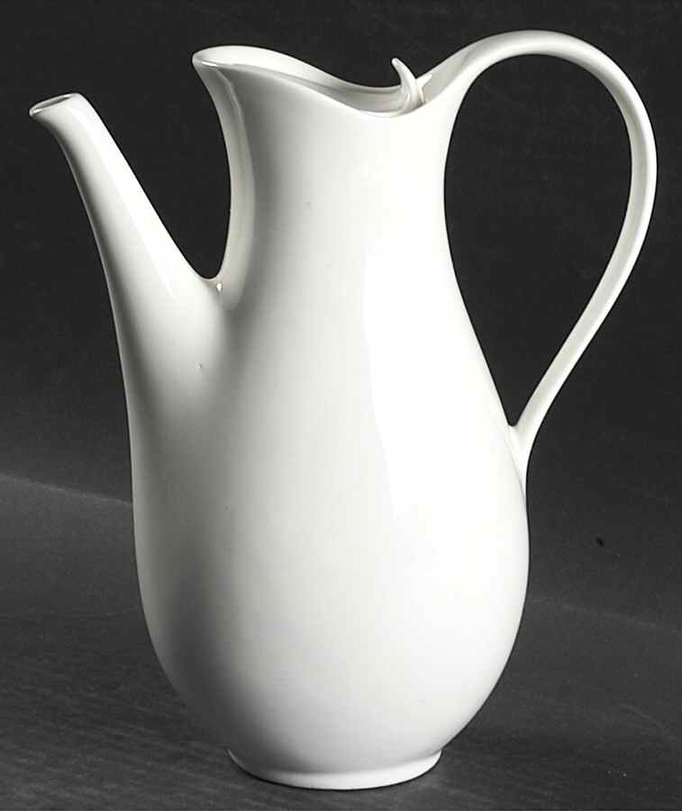 Hallcraft White Coffee Pot & Lid by Hall-1