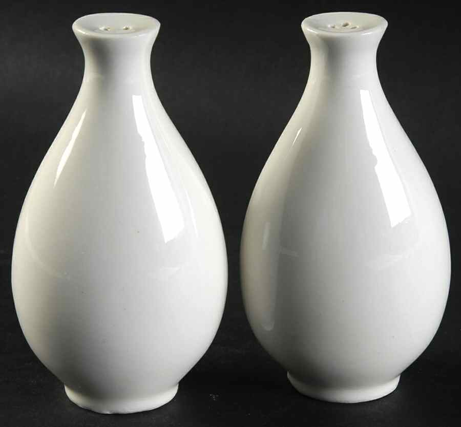 Hallcraft White Salt & Pepper Set by Hall-1