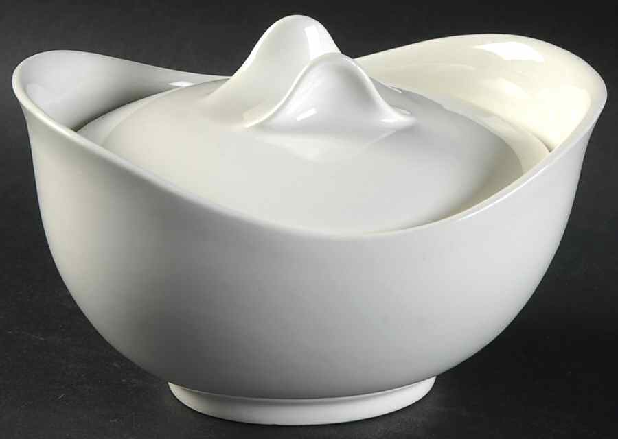 Hallcraft White Individual Casserole & Lid by Hall-1