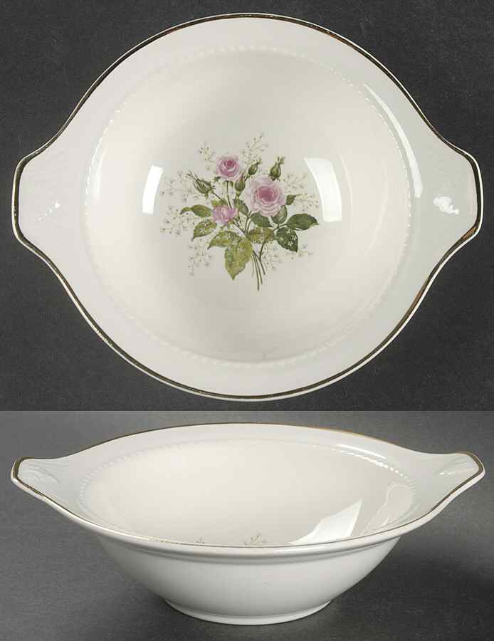 Heather Rose Lugged Cereal Bowl by Hall-1