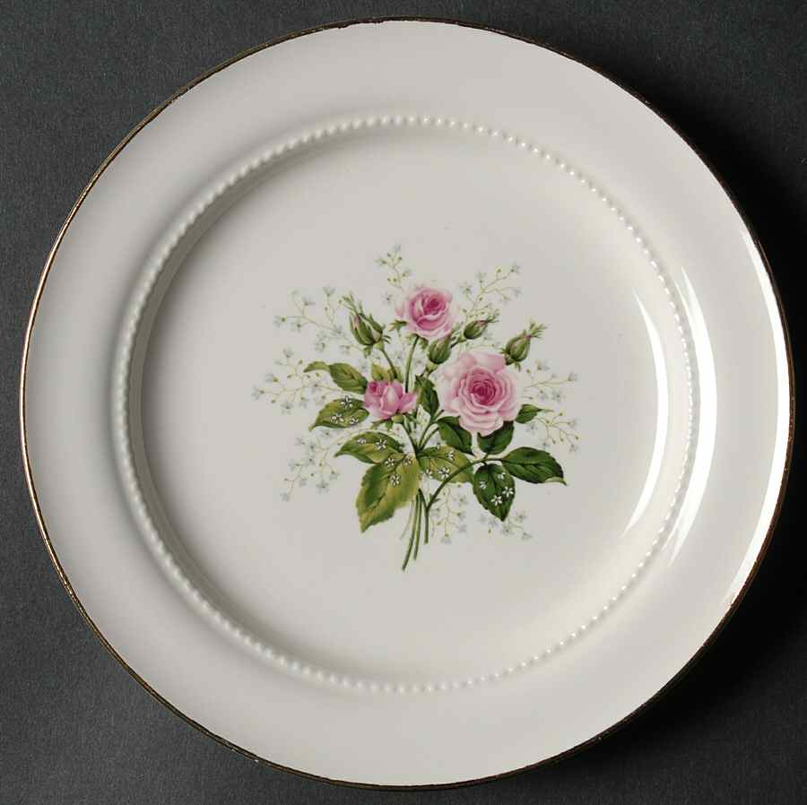 Heather Rose Bread & Butter Plate by Hall-1