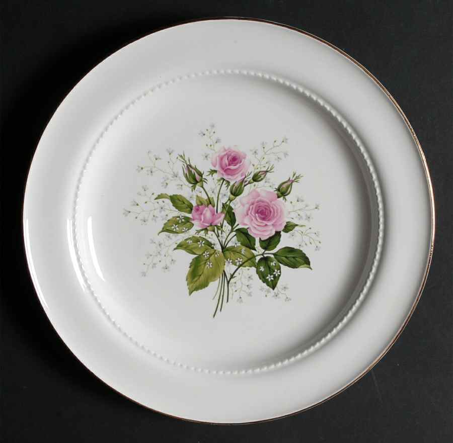 Heather Rose Breakfast Plate by Hall-1