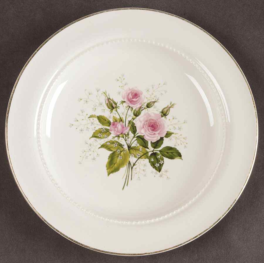 Heather Rose Salad Plate by Hall-1