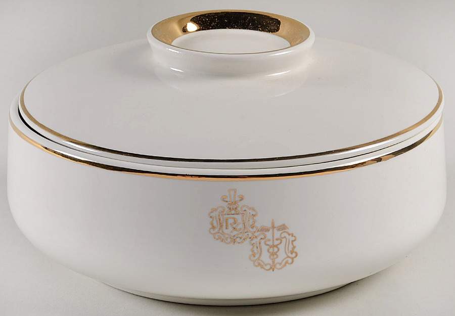 Rx Decoration 1 Qt Round Covered Casserole by Hall-1