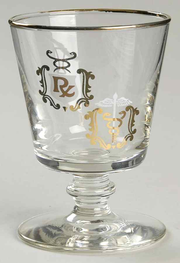 Rx Decoration 4 Oz Glaassware on the Rocks by Hall-1