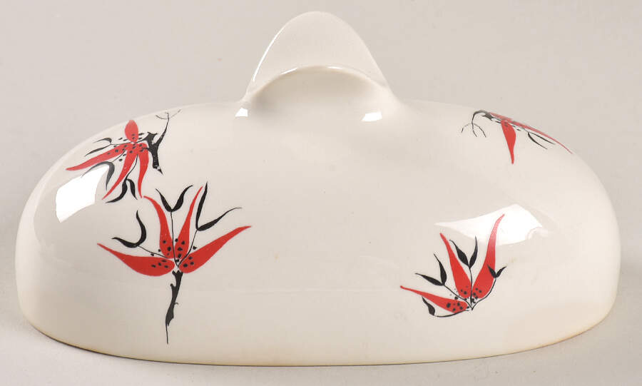 Holiday Lid for 1/4 Lb Winged Butter by Hall-1
