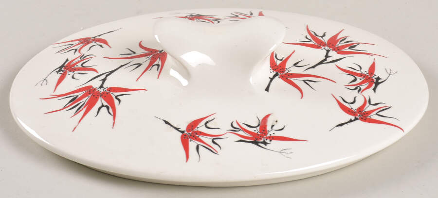 Holiday Lid for 1.25 Quart Oval Covered Casserole by Hall-1