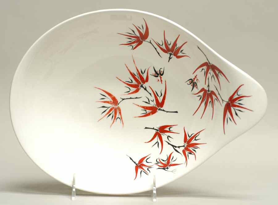 Holiday 11" Lugged Oval Baker/Vegetable Bowl by Hall-1