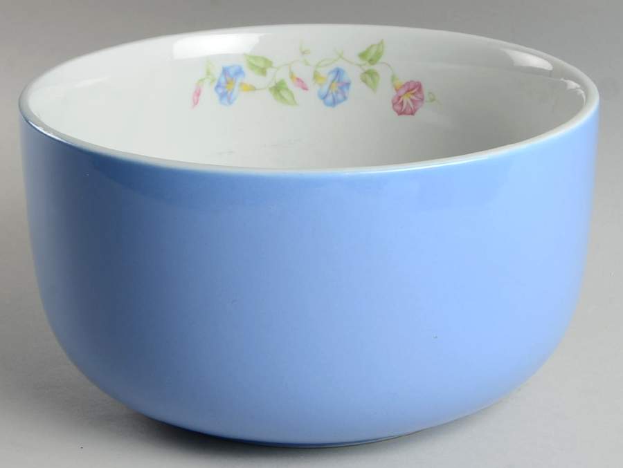 Morning Glory 9" Straight Sided Bowl (No Embossed Rings) by Hall-1