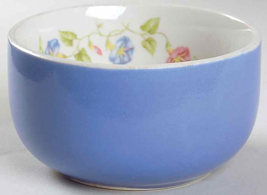 Morning Glory 4" Straight Sided Bowl (No Embossed Rings) by Hall-1