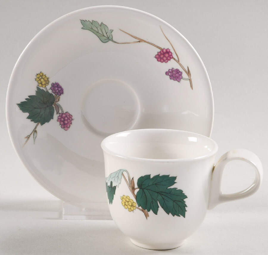 Mulberry After Dinner Cup and Saucer Set by Hall-1