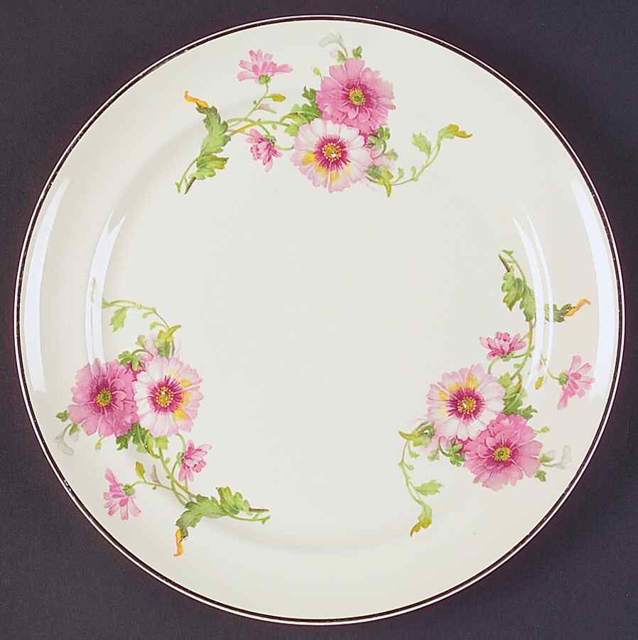 Mums Luncheon Plate by Hall-1