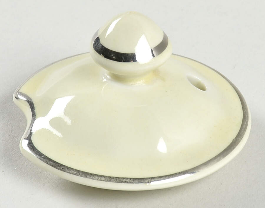 Orange Poppy Lid for Bellevue Coffee Pot by Hall-1