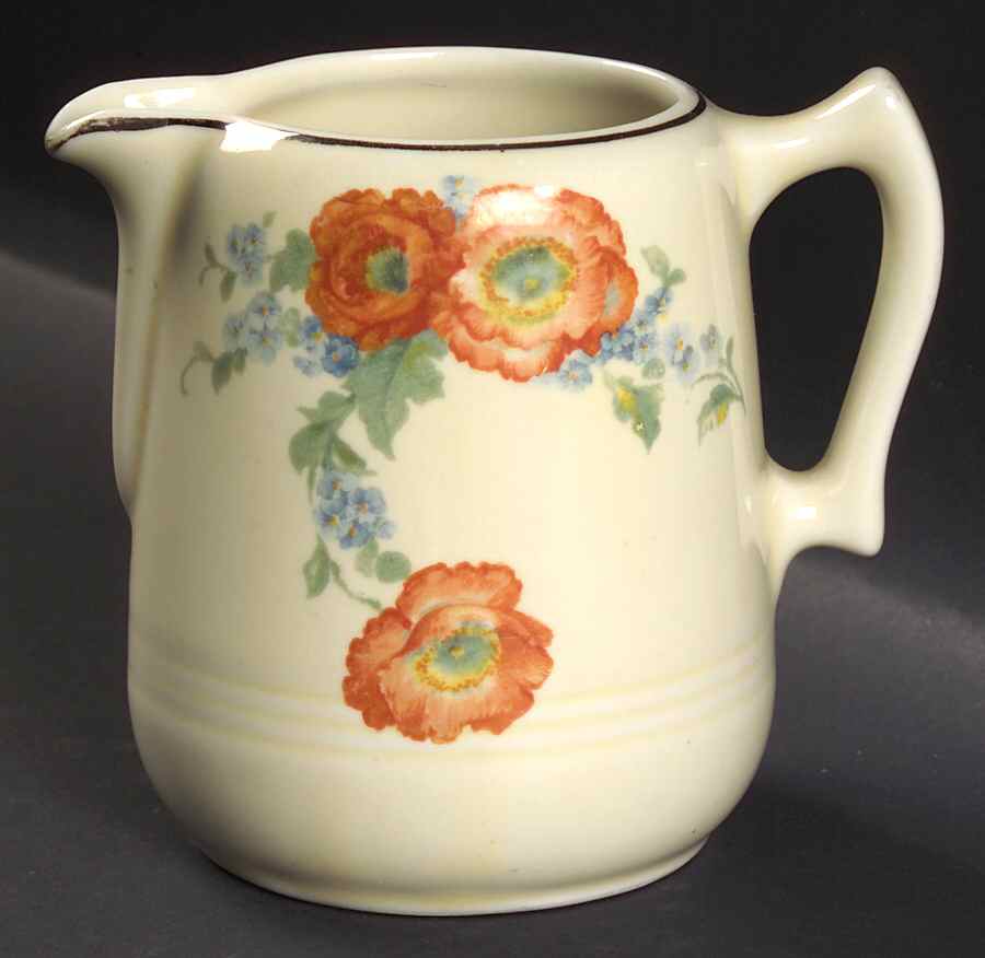 Orange Poppy 10 Oz Great American Creamer by Hall-1