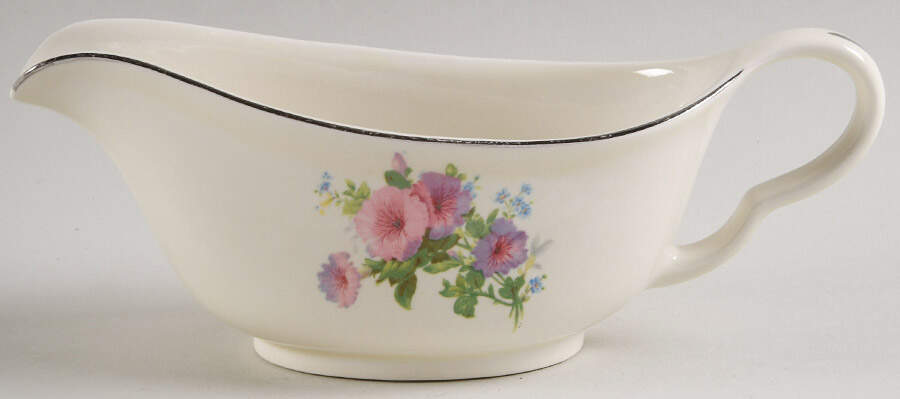 Pastel Morning Glory Gravy Boat by Hall-1