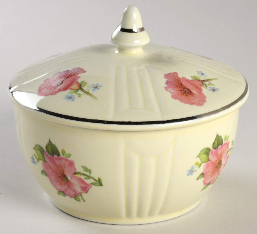 Pastel Morning Glory Radiance Drip Jar & Lid by Hall-1