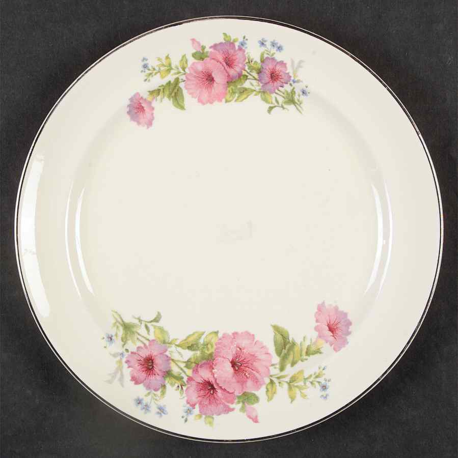Pastel Morning Glory Salad Plate by Hall-1