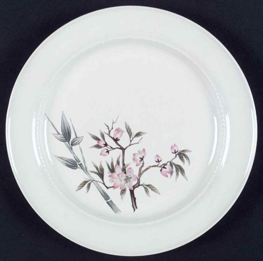 Peach Blossom (E Style Shape) Luncheon Plate by Hall-1