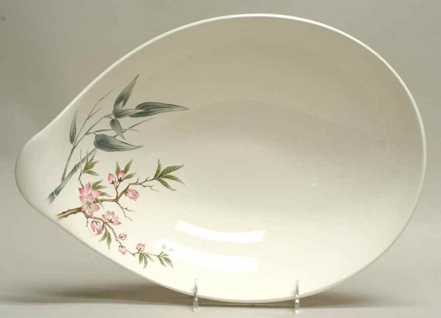 Peach Blossom (Classic Shape) 14" Large Salad Serving Bowl by Hall-1