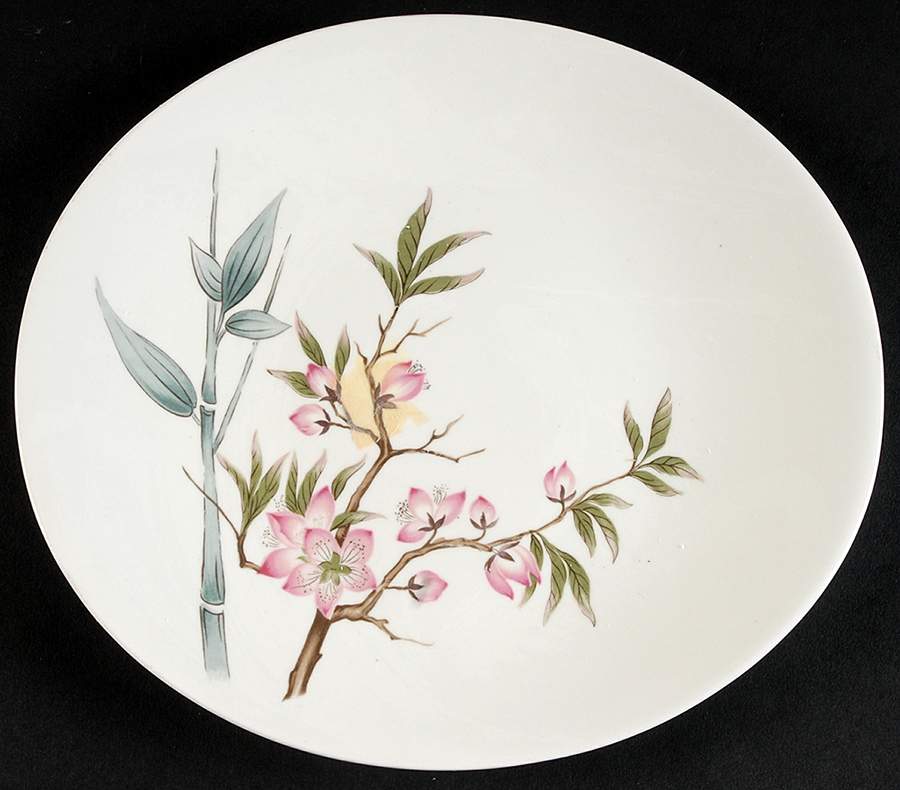 Peach Blossom (Classic Shape) Salad Plate by Hall-1