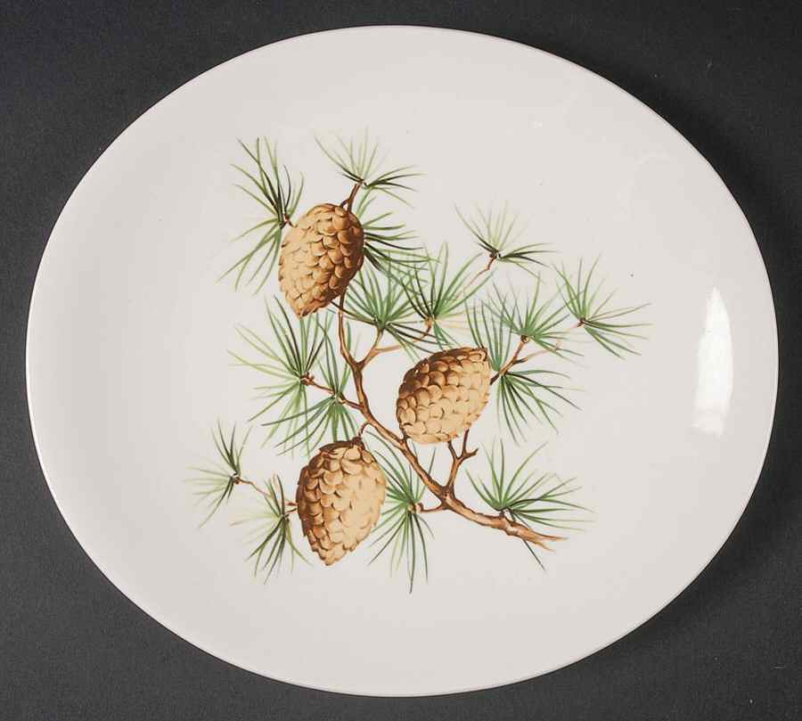 Pinecone Salad Plate by Hall-1