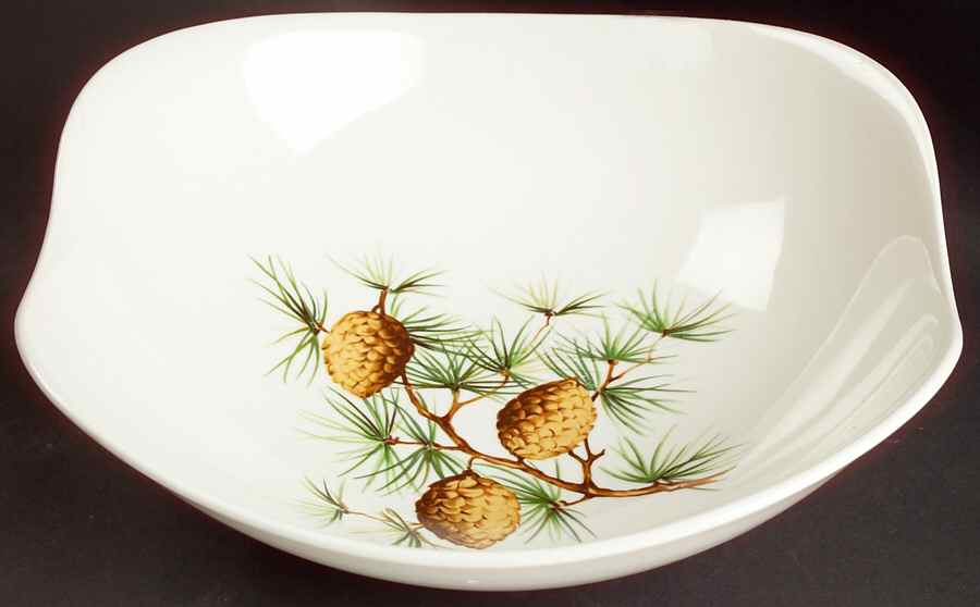 Pinecone 8" Square Vegetable Bowl by Hall-1
