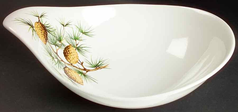 Pinecone 11" Lugged Oval Baker/Vegetable Bowl by Hall-1
