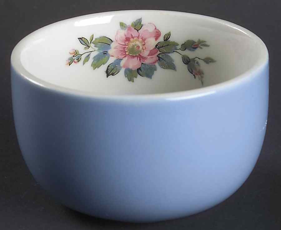 Rose Parade Straight Sided Custard Cup by Hall-1