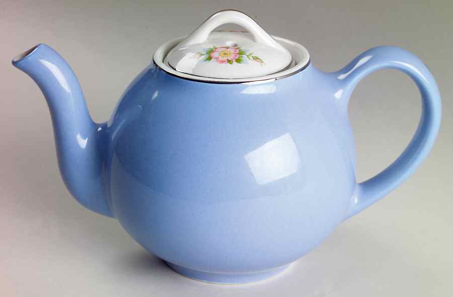 Royal Rose 1-3 Cup French Mini Teapot & Lid by Hall-1