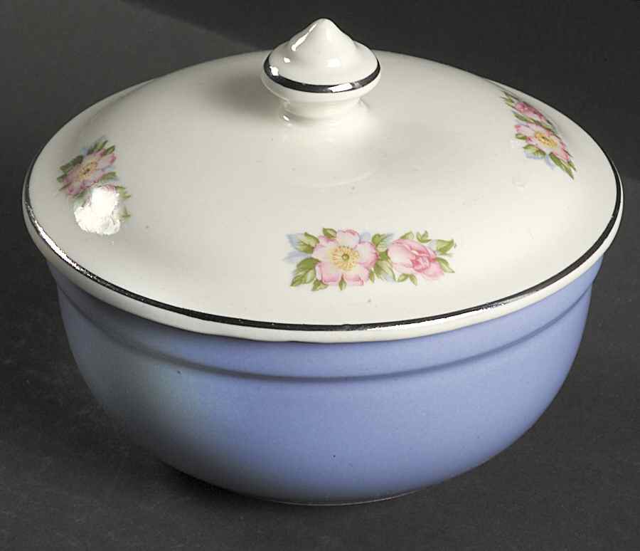 Royal Rose "Thick Rim" Drip Jar & Lid by Hall-1