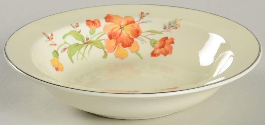 Serenade Rim Fruit/Dessert (Sauce) Bowl by Hall-1
