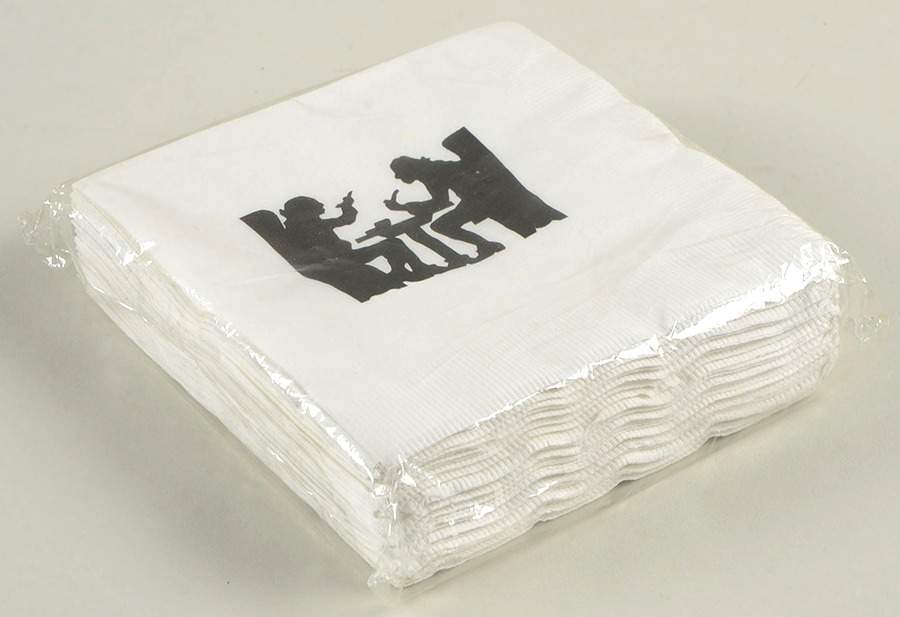 Silhouette Package of Paper Cocktail Napkins by Hall-1