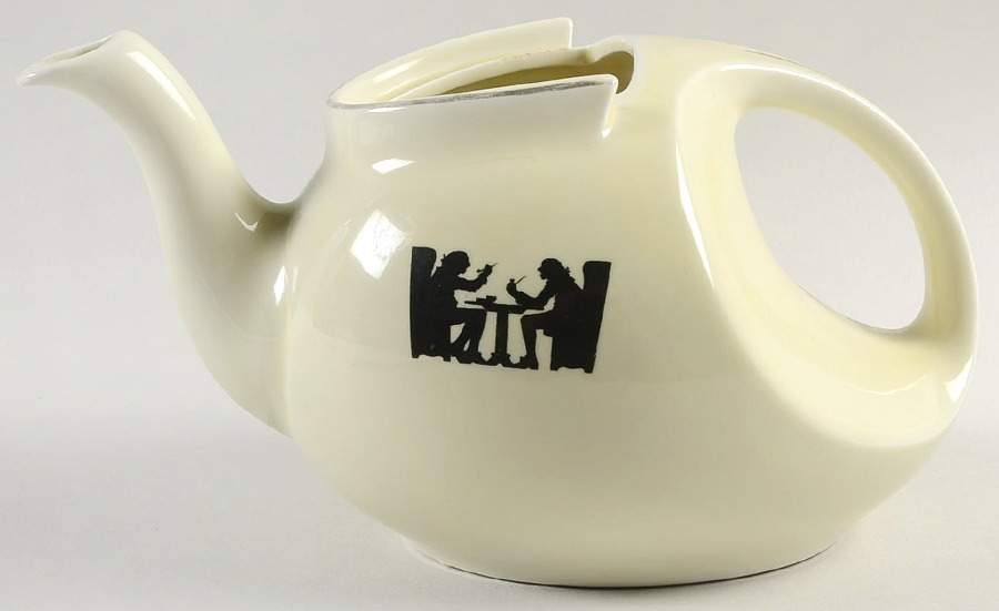 Silhouette Streamline Shape Teapot No Lid by Hall-1