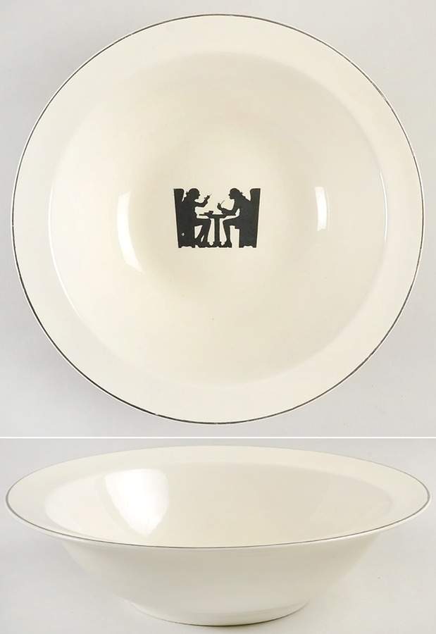 Silhouette 9" Round Vegetable Bowl by Hall-1